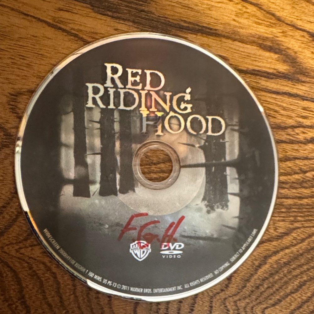 15/$15 Red Riding Hood DVD only - no case